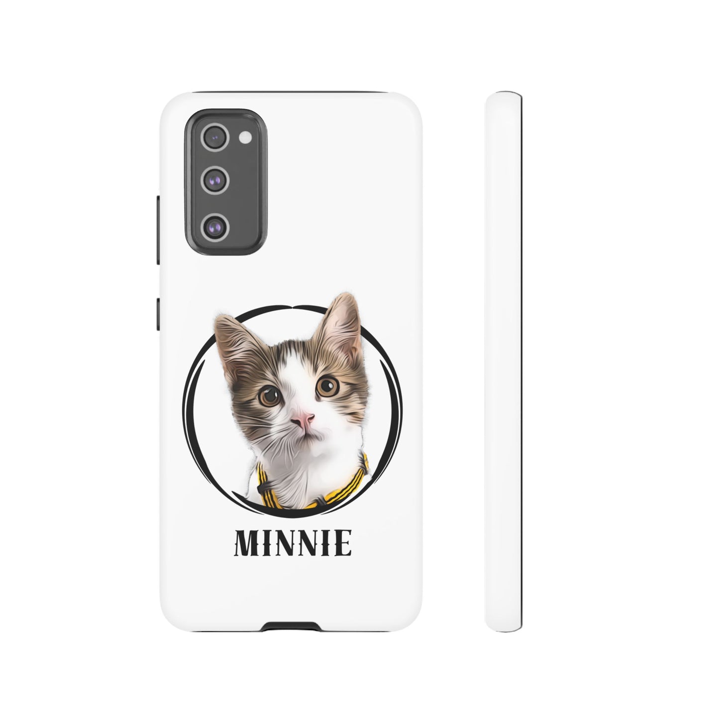 Custom Pet Portrait In Circle Phone Case - furevermama