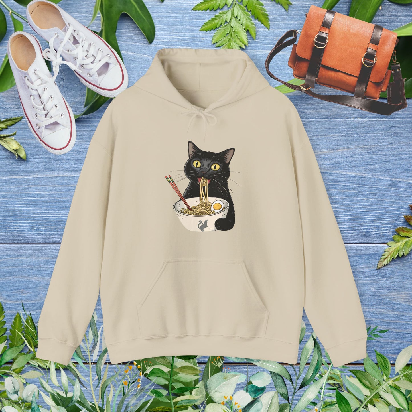 Cat Eating My Ramen Unisex Hoodie - furevermama