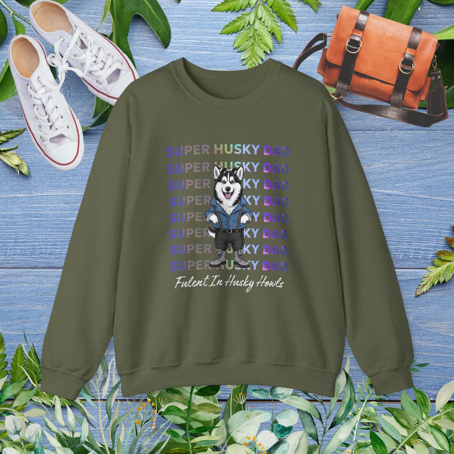 Husky Dad Sweatshirt - furevermama