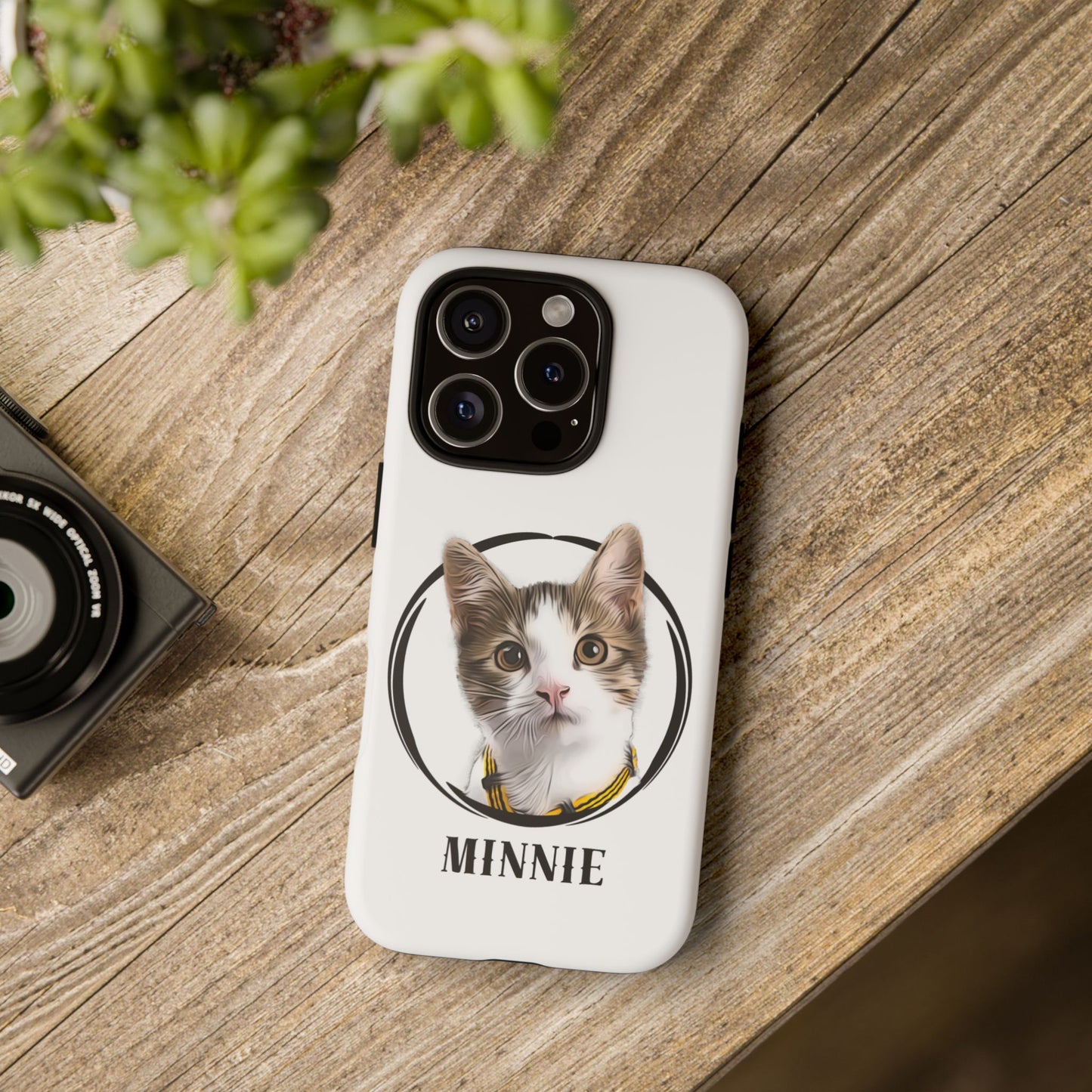 Custom Pet Portrait In Circle Phone Case - furevermama