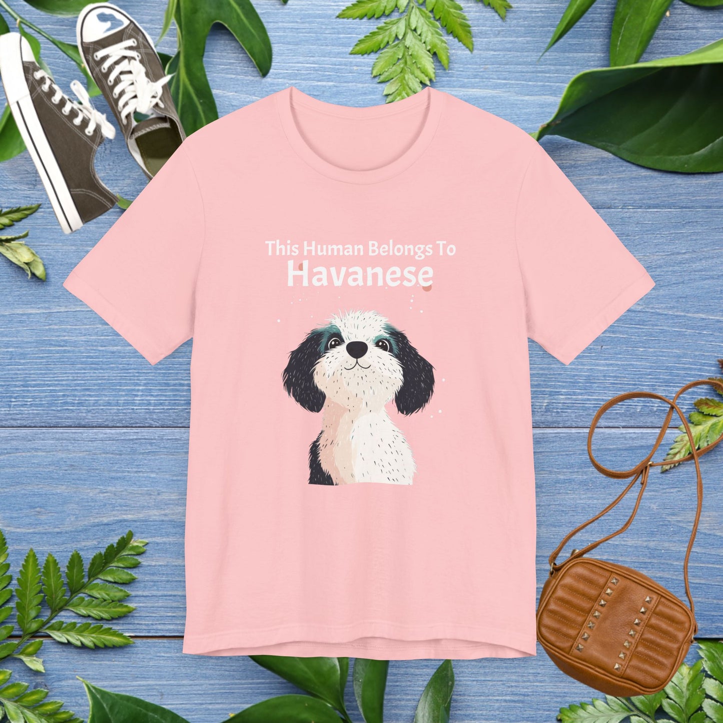 This Human Belongs To Havanese Unisex T-Shirt - furevermama