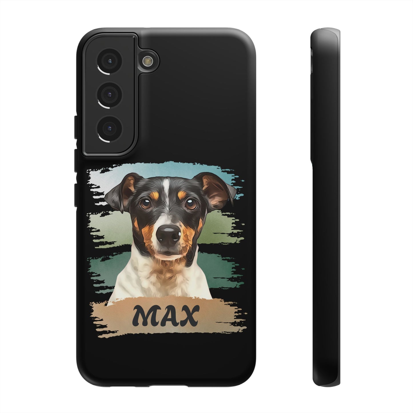 Custom Pet Portrait Phone Case, Green Brush Edition - furevermama