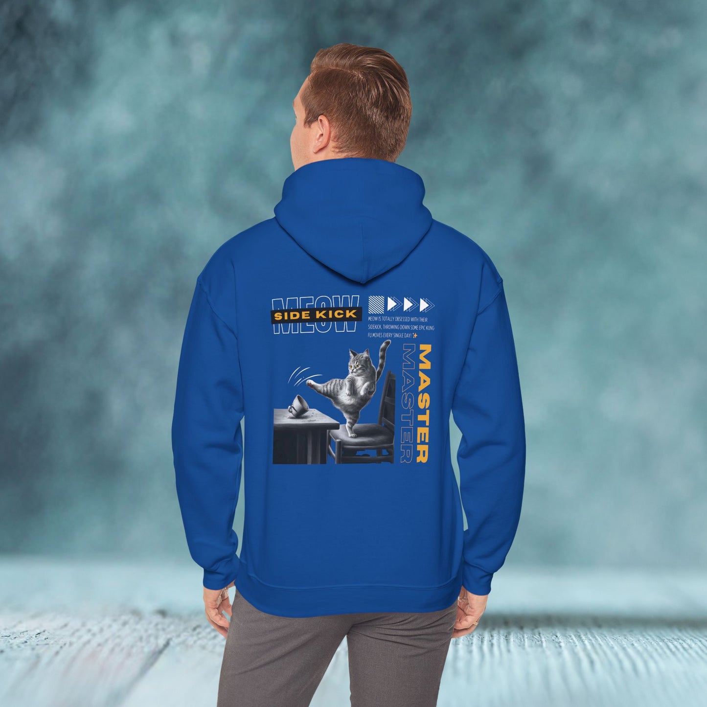 Meow Side Kick Unisex Hoodie (Double-Sided) - furevermama