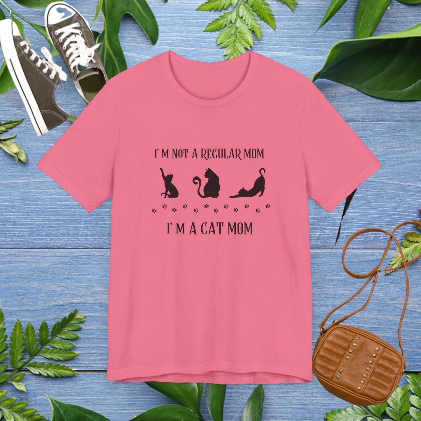 Cat Mom Unisex Tee - I Am not a Regular Mom Design - furevermama