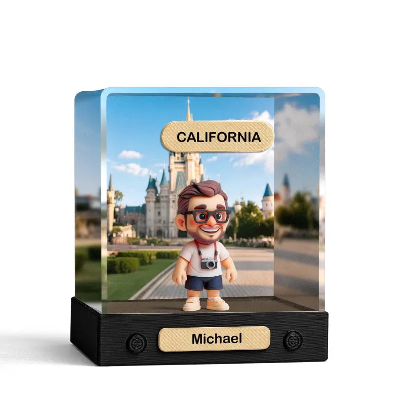 Custom Figure with Decoration Box - Human & Pet Welcome