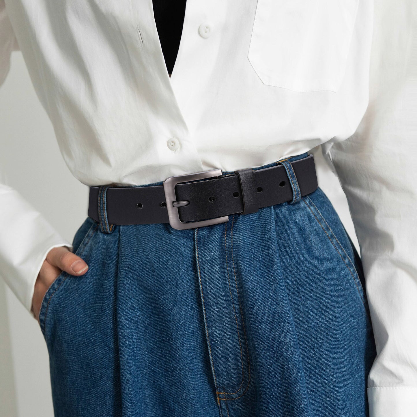 When You Take Off Your Pants - Engraved Leather Belt Personalized Gift For Husband Boyfriend