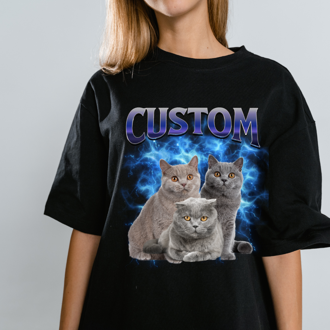 Photo Collage T-Shirt - Custom Pet Photo, Comfort Color Unisex T-shirt - furevermama