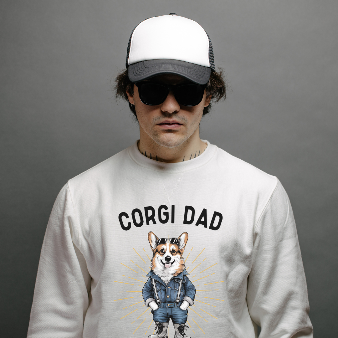 Cooler Corgi Dad Sweatshirt - furevermama
