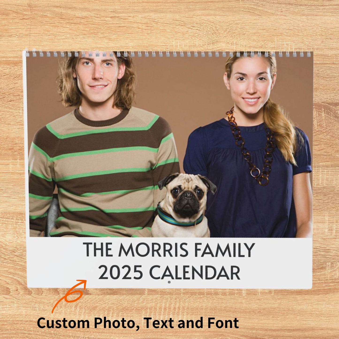 Custom Pet Photo Family Photo Wall Calendar - furevermama