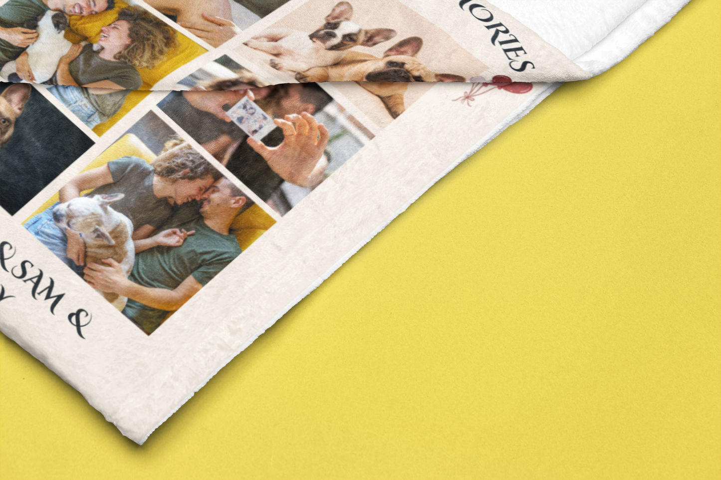 Custom Photo "Our Happy Memories" Velveteen Plush Blanket - furevermama