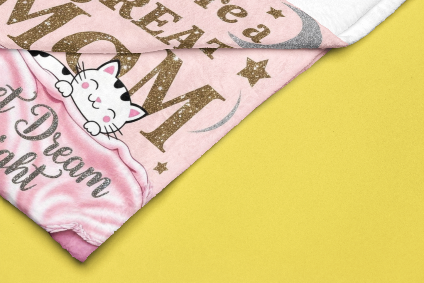 "You Are A Great Mom" Pink Velveteen Plush Blanket - furevermama