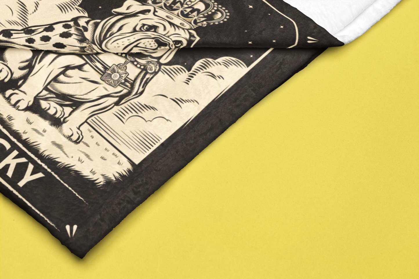 The Master Bulldog Blanket, Custom Velveteen Plush Blanket - furevermama