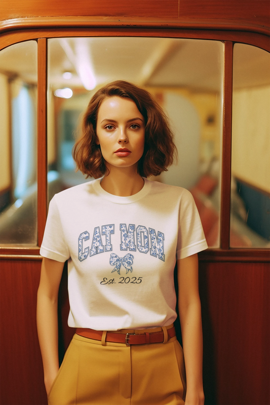 Cat Mom Personalized T-Shirt - furevermama