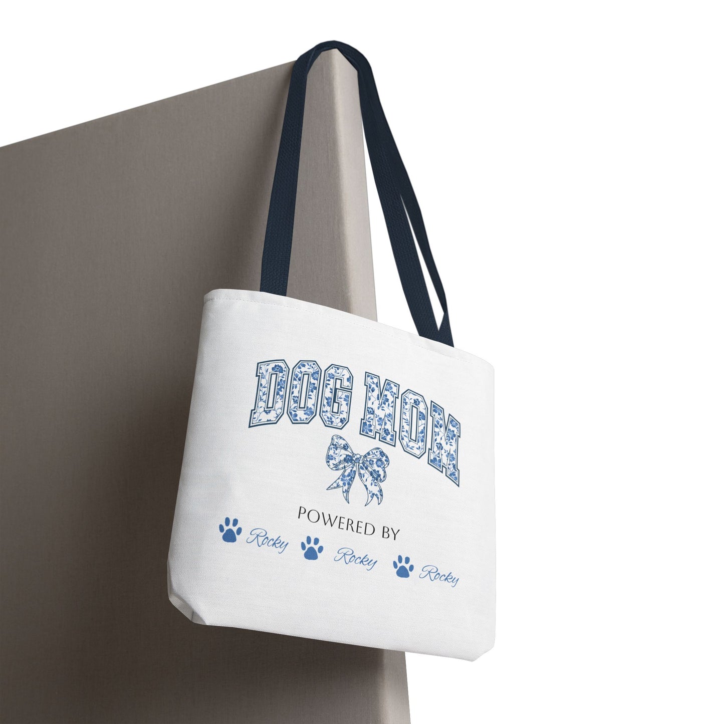 Personalised Dog Mom Powered by Dogs Tote Bag (Max 6 Dog Names) - furevermama