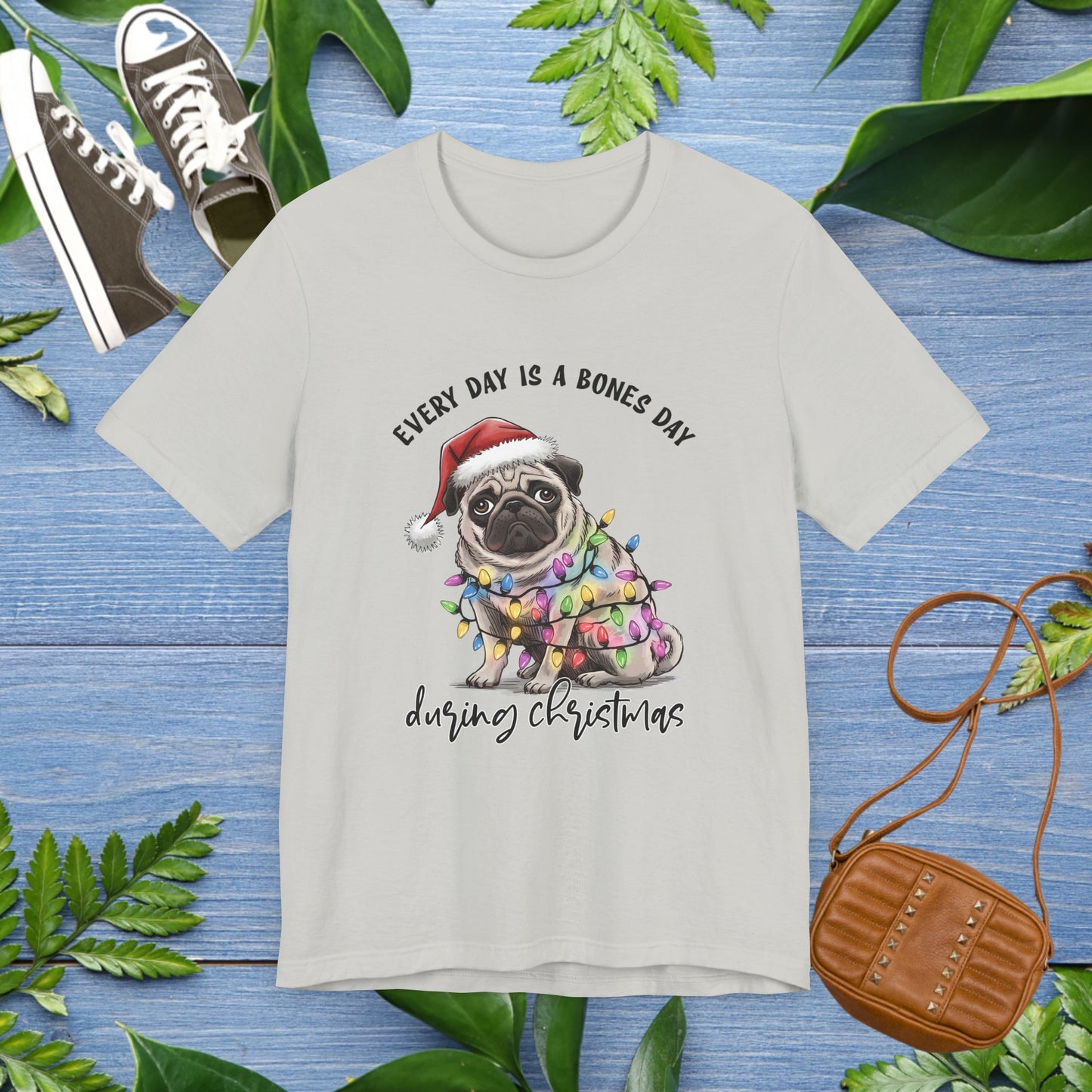 Everyday Is Bones Day During Christmas, Bulldog Unisex T-Shirt - furevermama