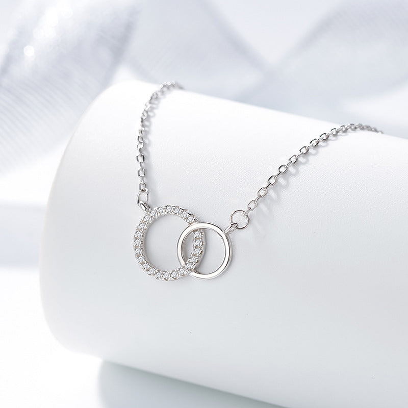 Interlocking Necklace For Mom - Custom Name On Message Card - furevermama