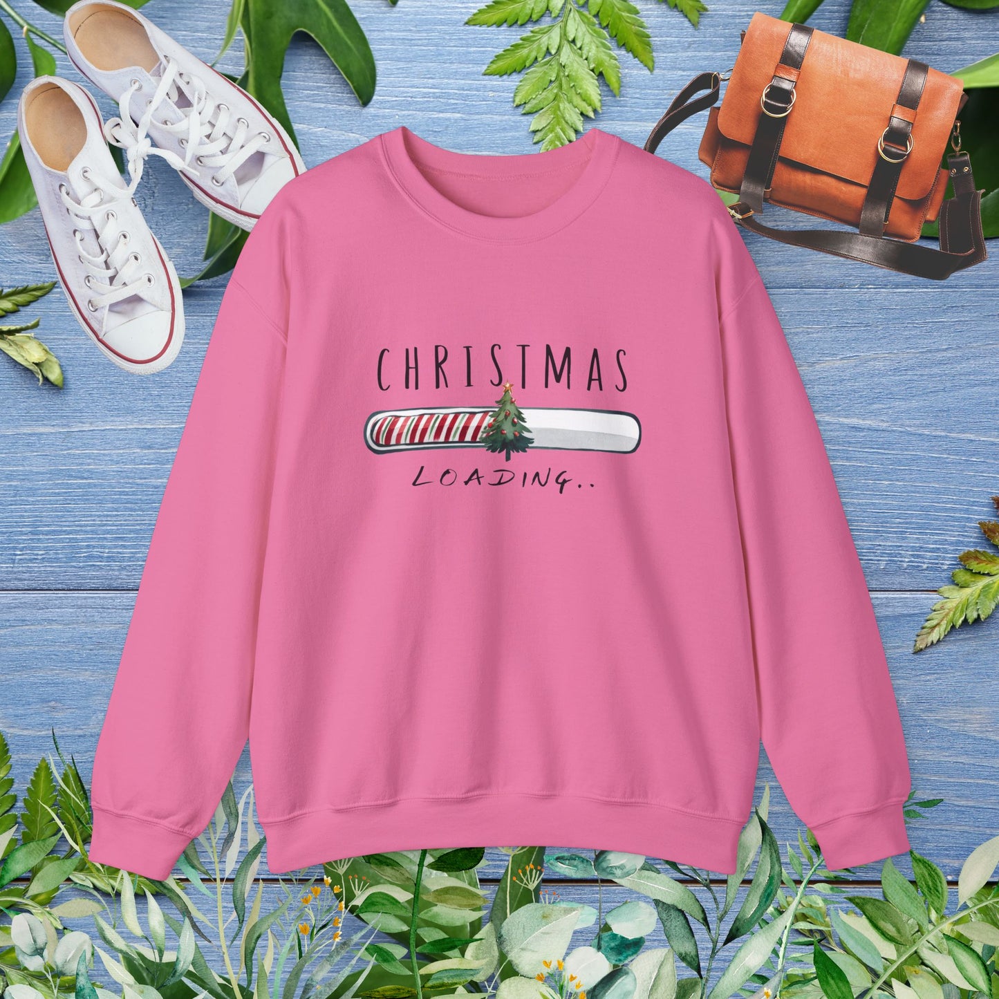 Christmas Is Loading Unisex Heavy Blend™ Crewneck Sweatshirt - furevermama