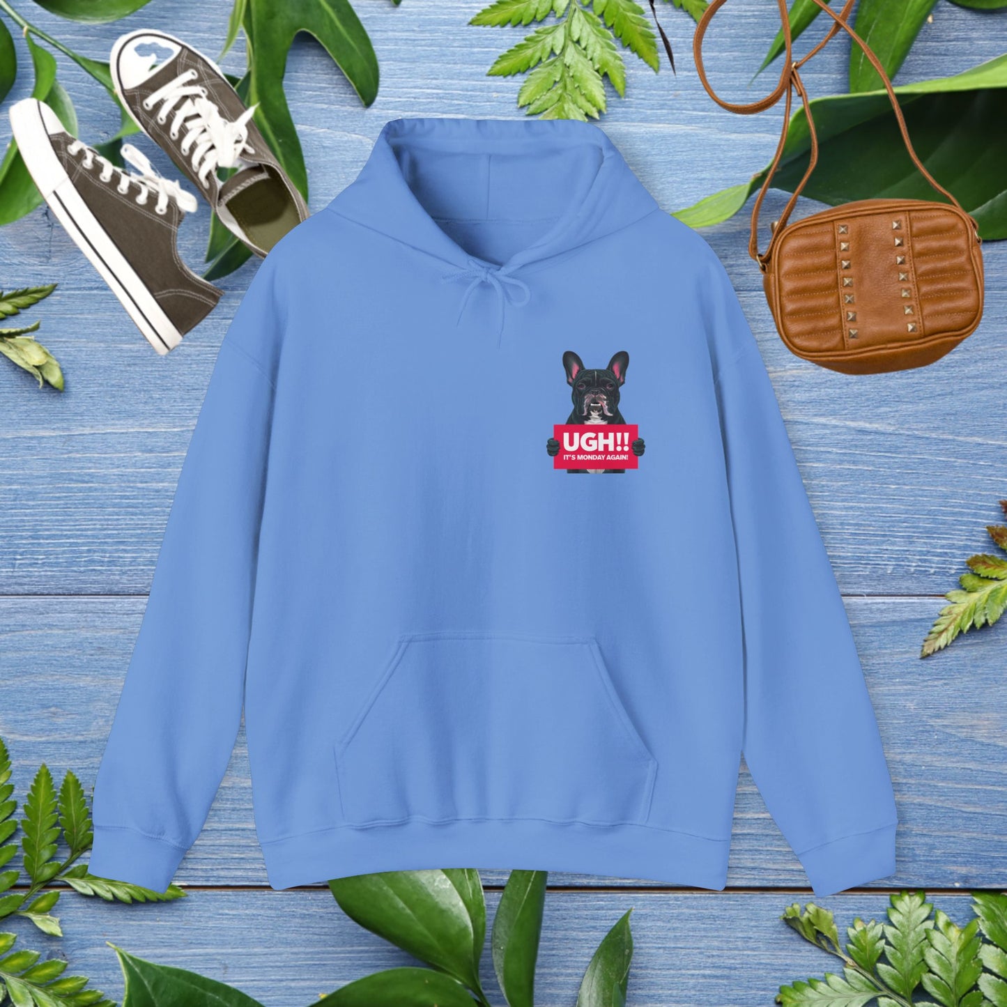 It Is Monday Again Bulldog Hoodie - furevermama