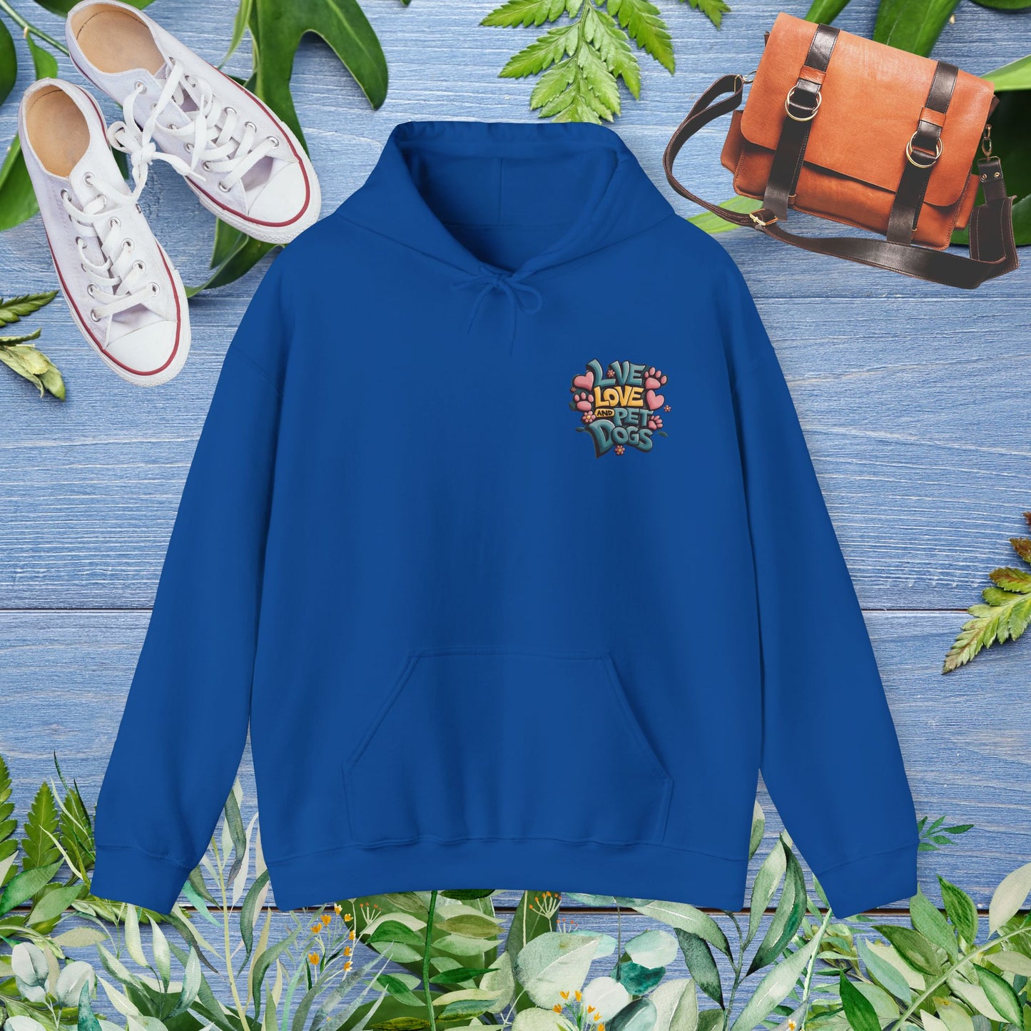Live Love and Pet Dogs Hoodie (Double-Sided) - furevermama