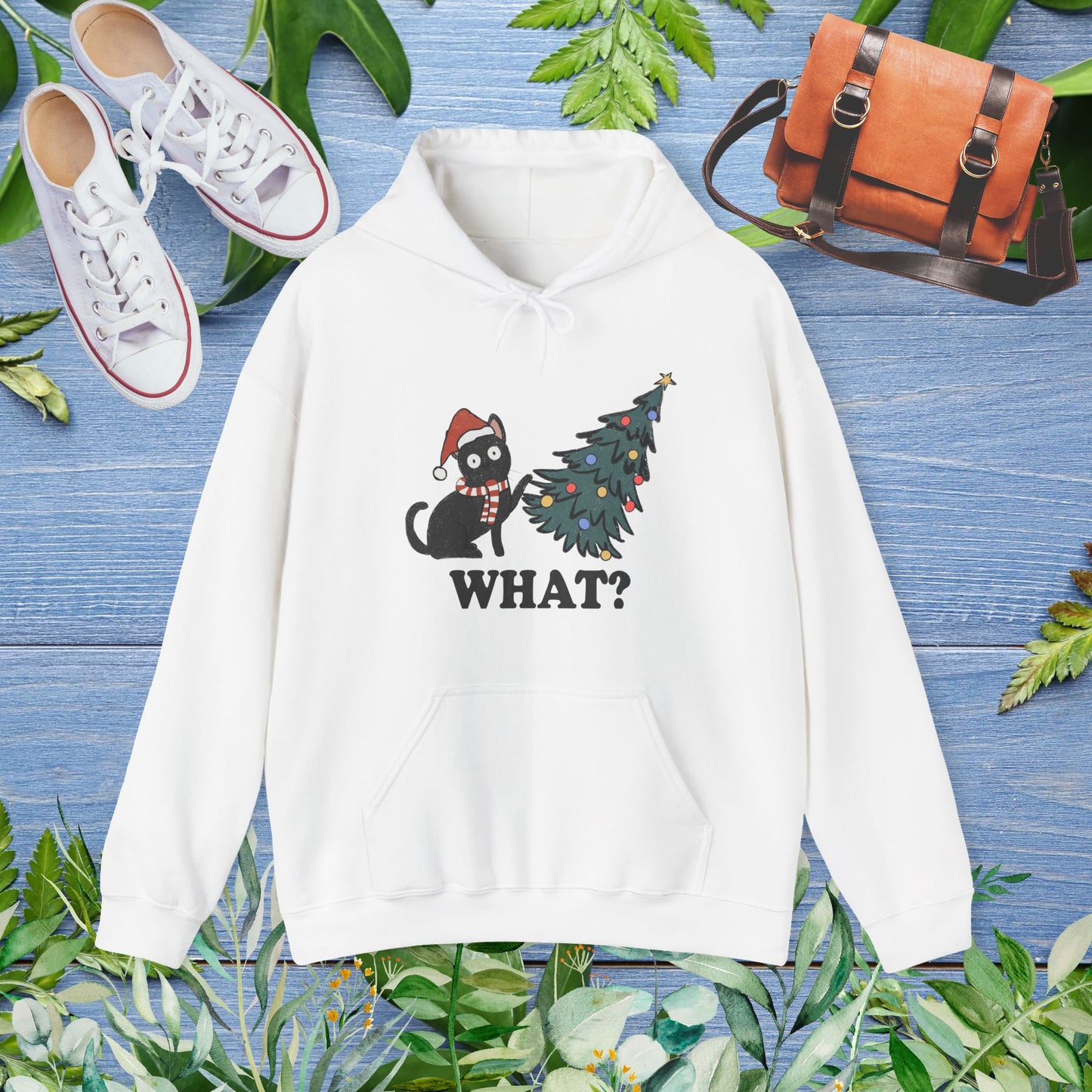 Naughty Cat Christmas Hoodie - furevermama