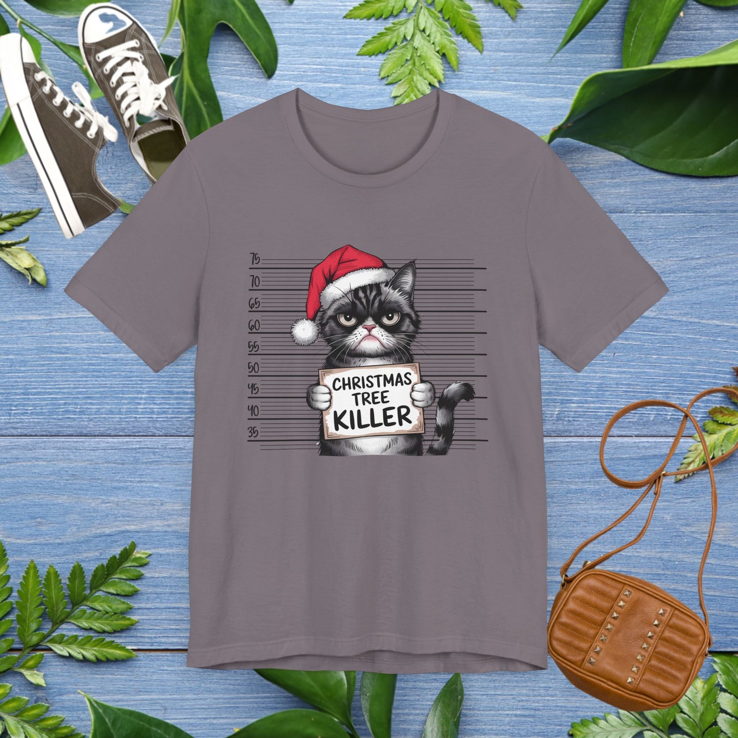 Christmas Tree Killer, Cat Graphic T-Shirt - furevermama