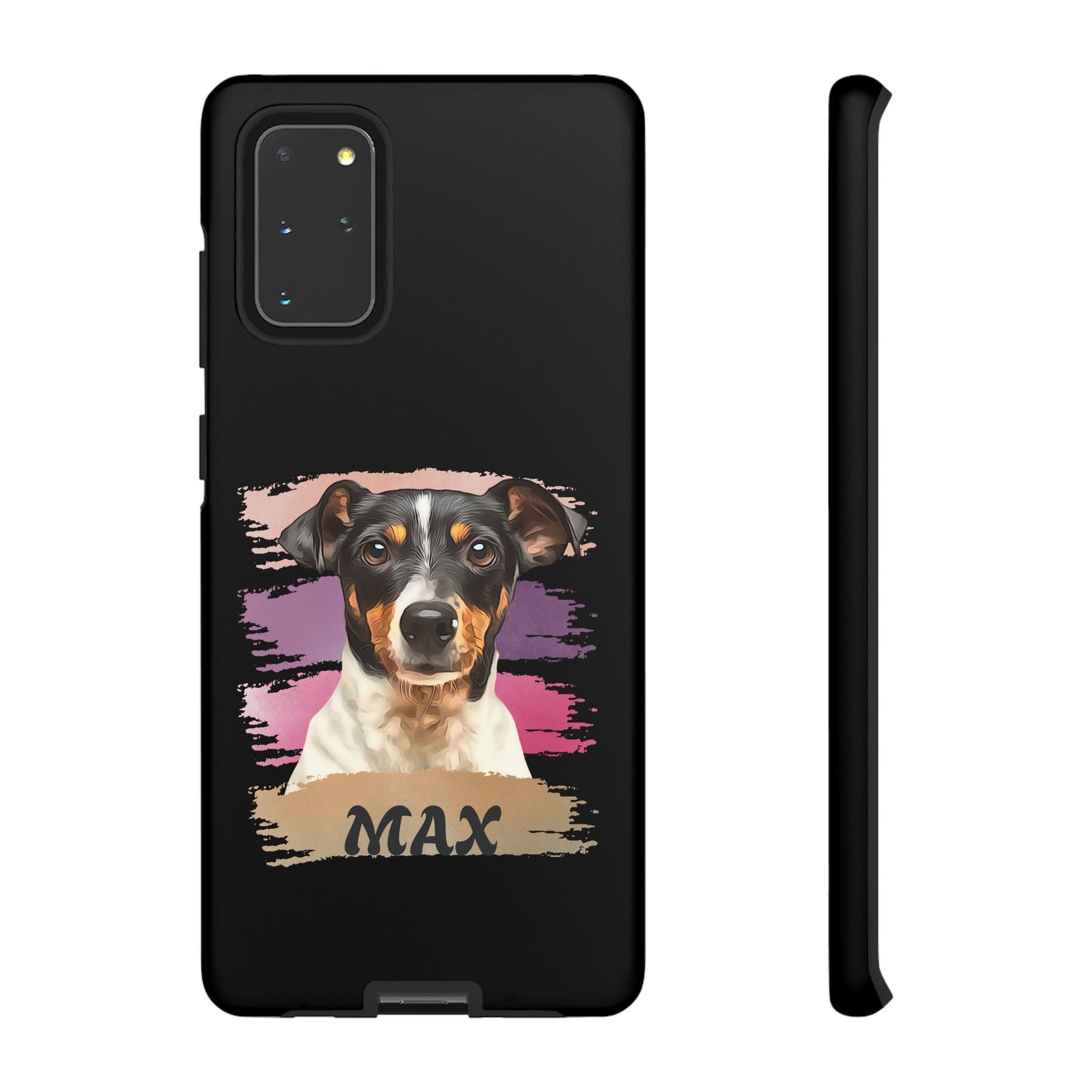 Custom Pet Portrait Phone Case, Pink Brush Edition - furevermama