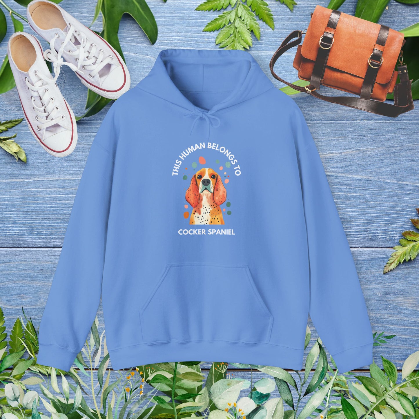 This Human Belongs To Cocker Spaniel Hoodie - furevermama