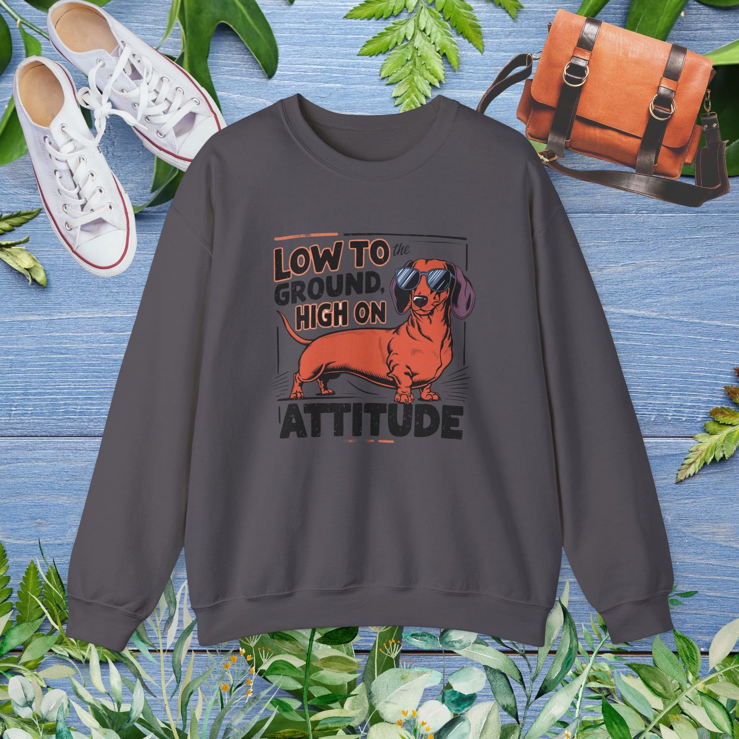 Dachshund Attitude Crewneck Sweatshirt - furevermama