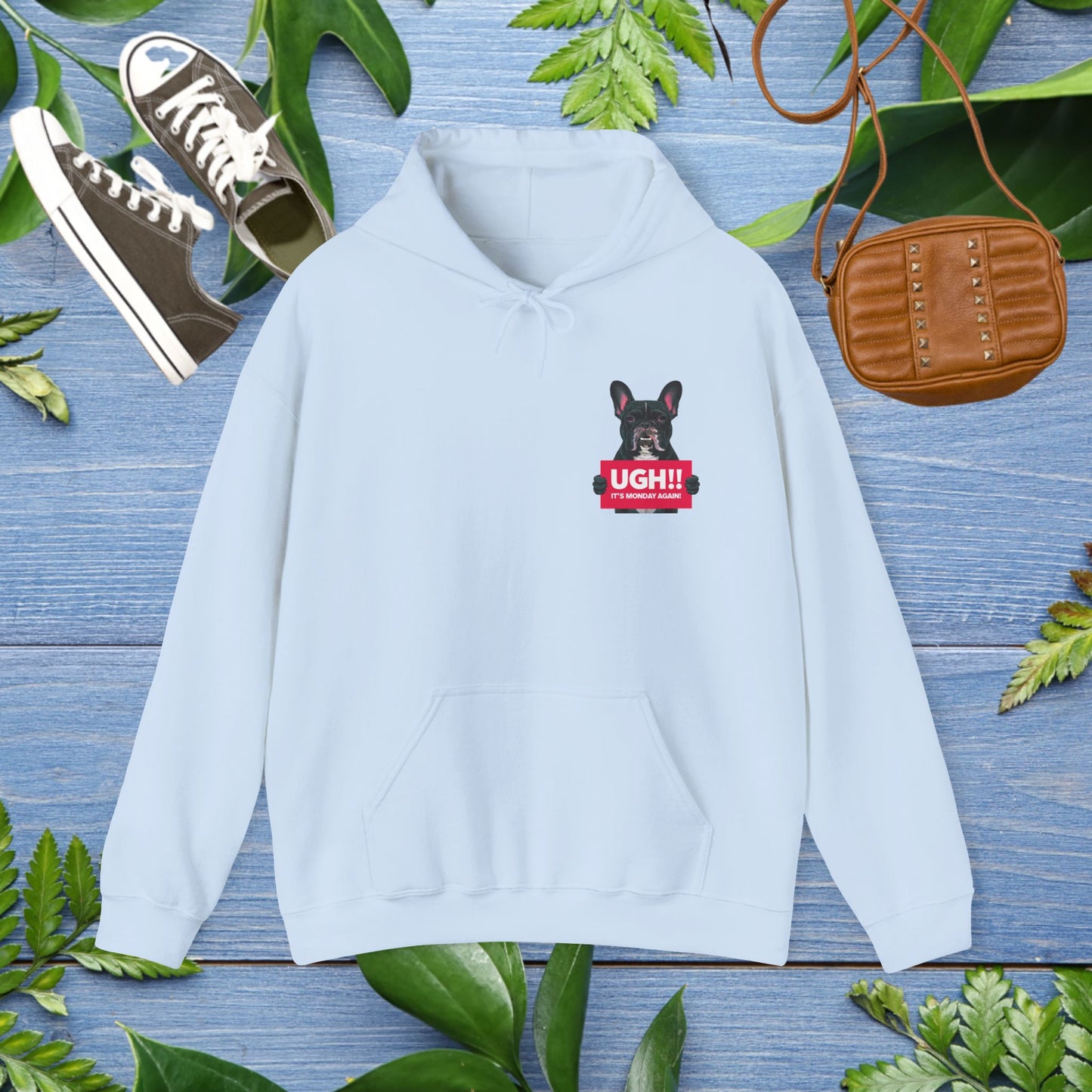 It Is Monday Again Bulldog Hoodie - furevermama