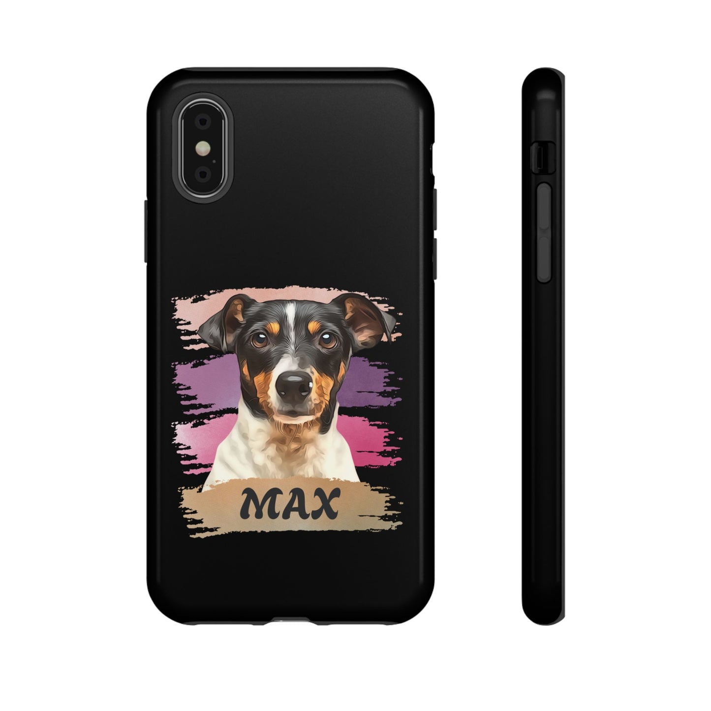 Custom Pet Portrait Phone Case, Pink Brush Edition - furevermama
