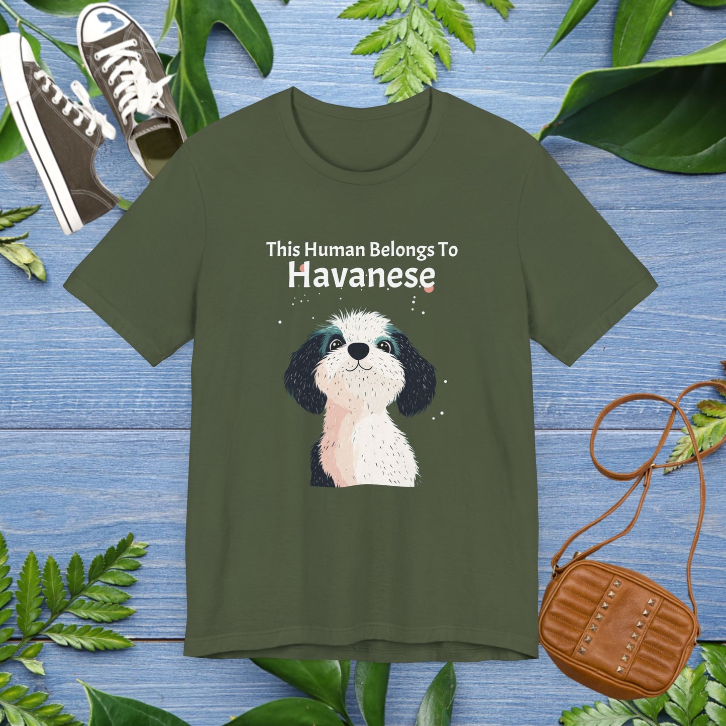 This Human Belongs To Havanese Unisex T-Shirt - furevermama