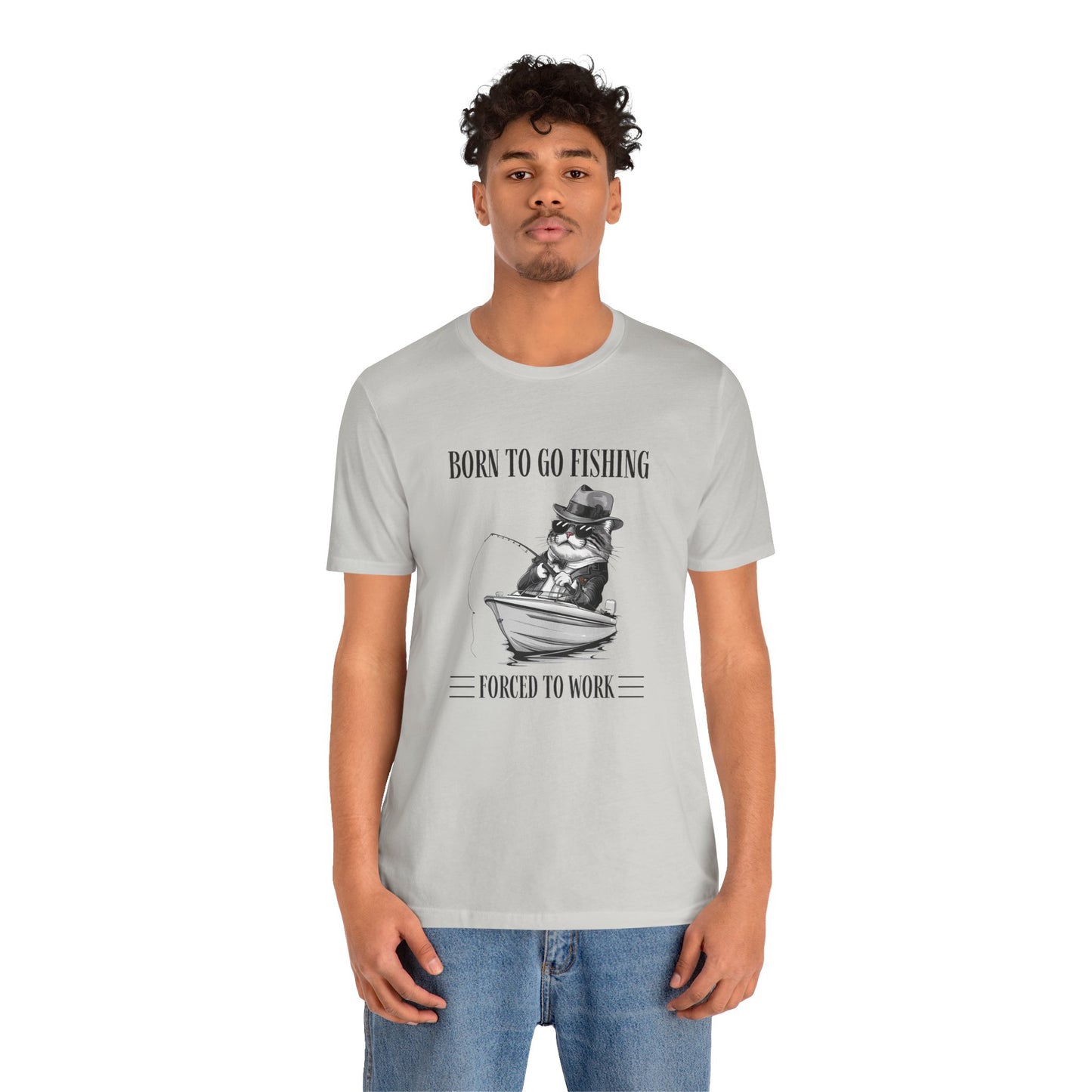 Born To Go Fishing T-Shirt, Cat Lover Fishing Lover T-Shirt - furevermama