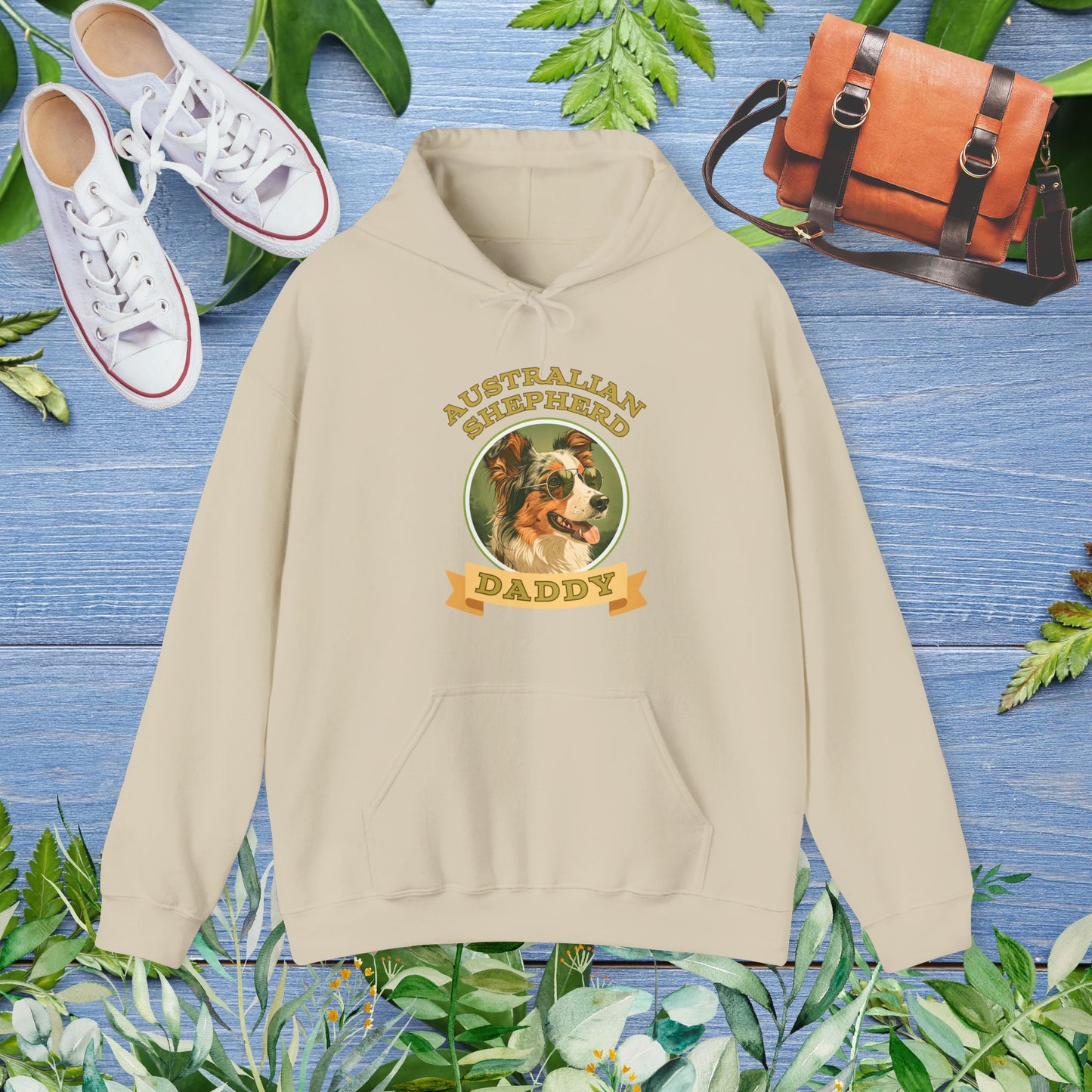 Australia Shepherd Daddy Hoodie - furevermama