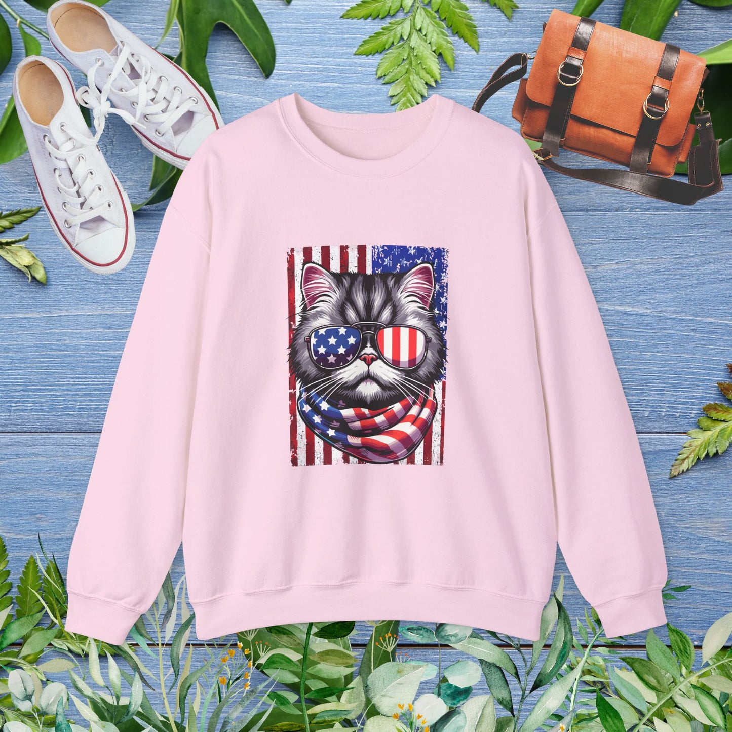 Patriotic Cat Unisex Sweatshirt - furevermama
