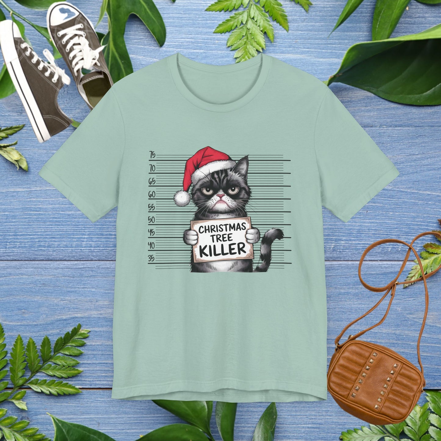 Christmas Tree Killer, Cat Graphic T-Shirt - furevermama