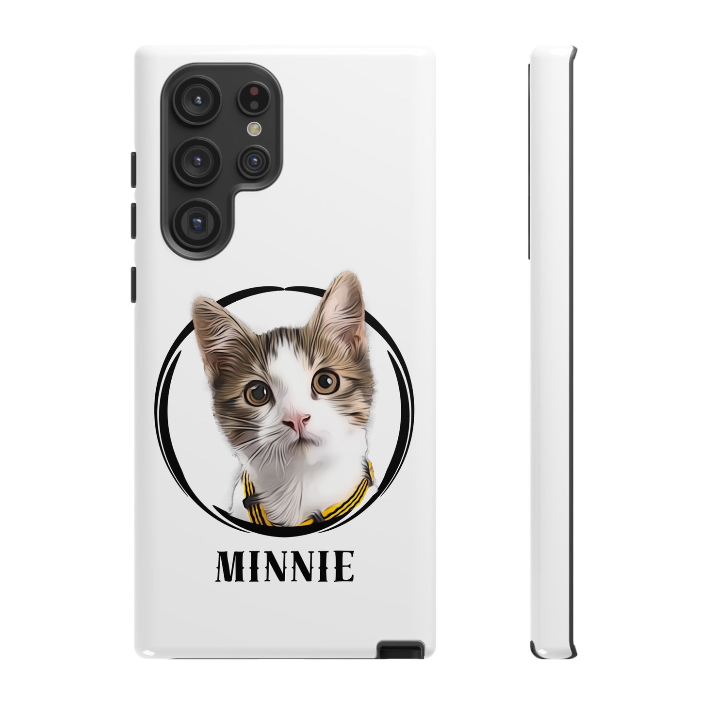 Custom Pet Portrait In Circle Phone Case - furevermama