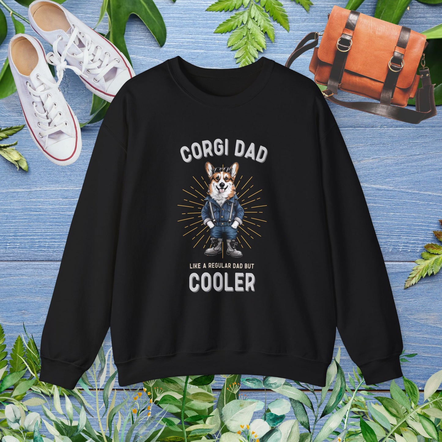 Cooler Corgi Dad Sweatshirt - furevermama