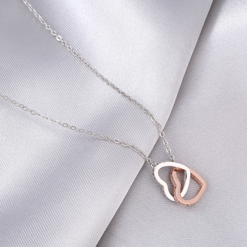 Connected Hearts Necklace With Mother's Gift Card - furevermama