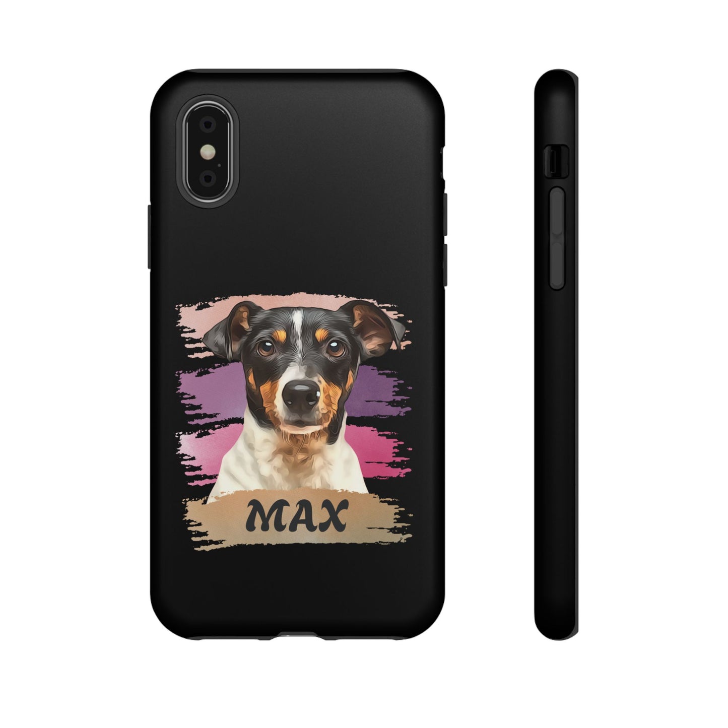 Custom Pet Portrait Phone Case, Pink Brush Edition - furevermama