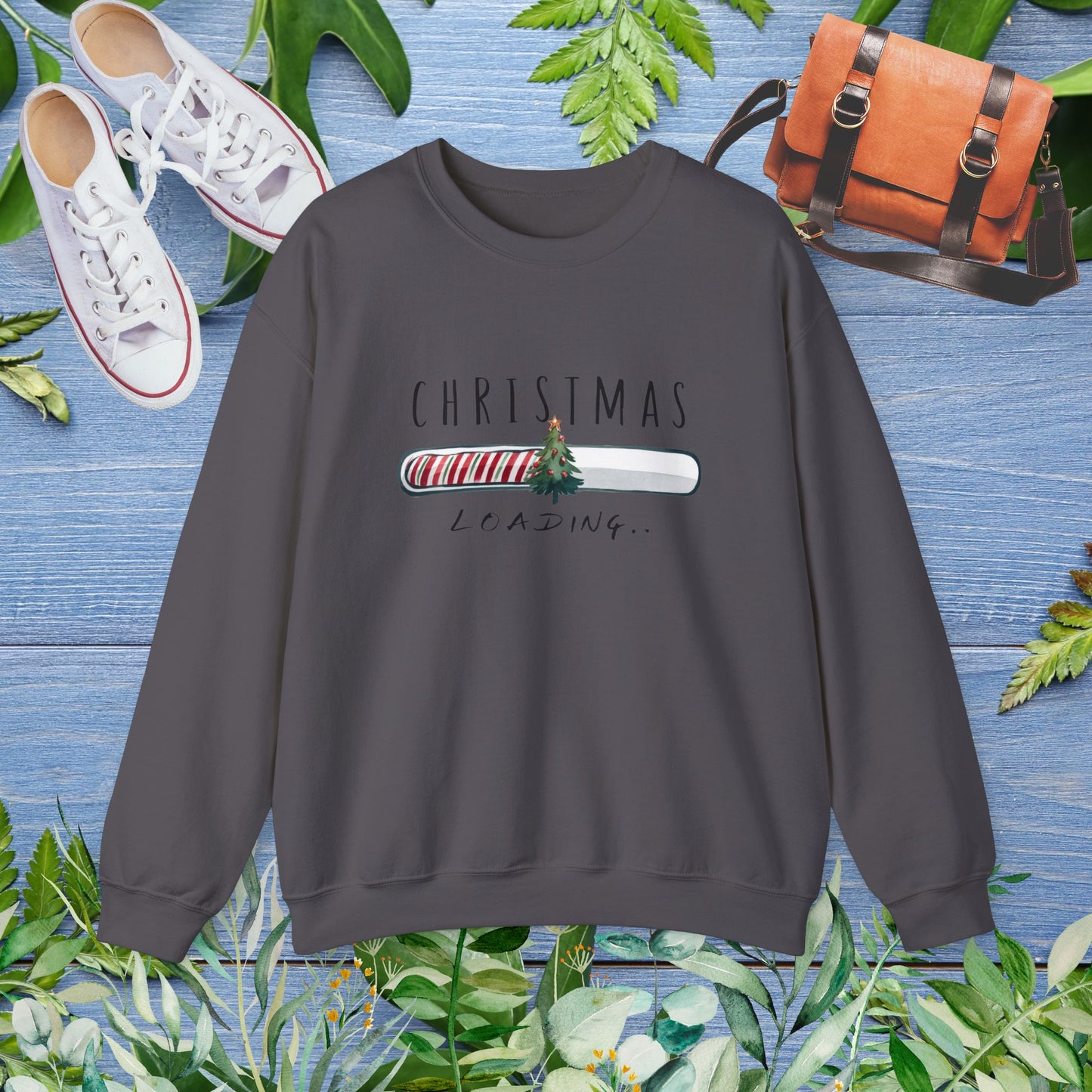 Christmas Is Loading Unisex Heavy Blend™ Crewneck Sweatshirt - furevermama