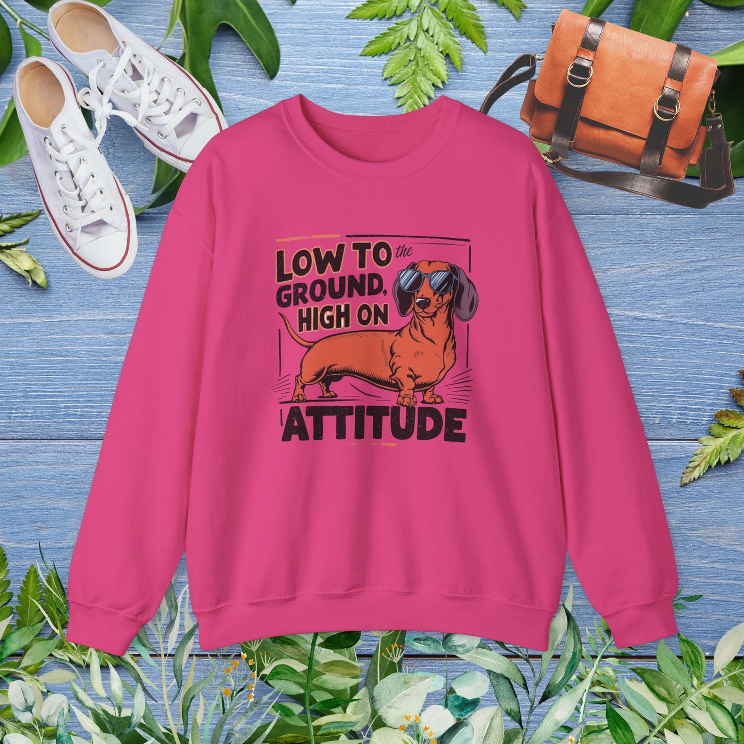 Dachshund Attitude Crewneck Sweatshirt - furevermama