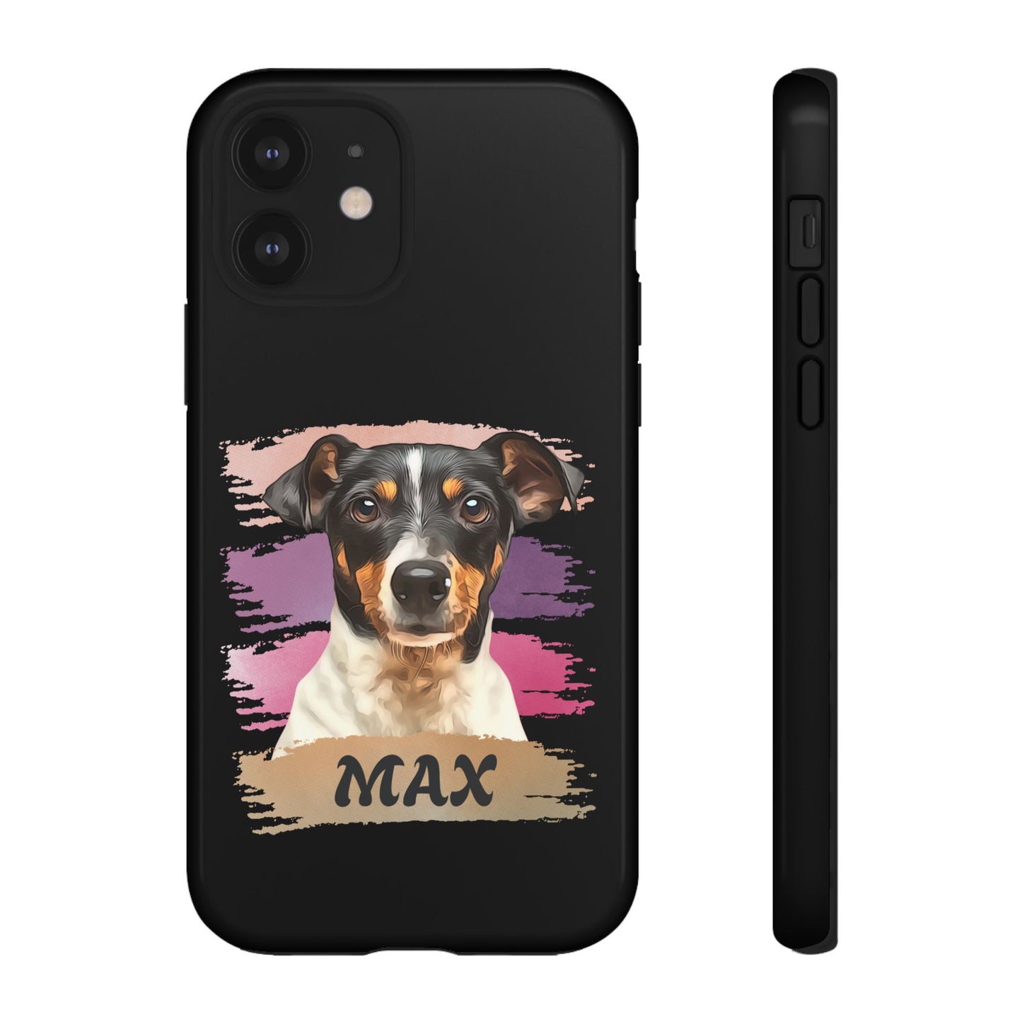 Custom Pet Portrait Phone Case, Pink Brush Edition - furevermama