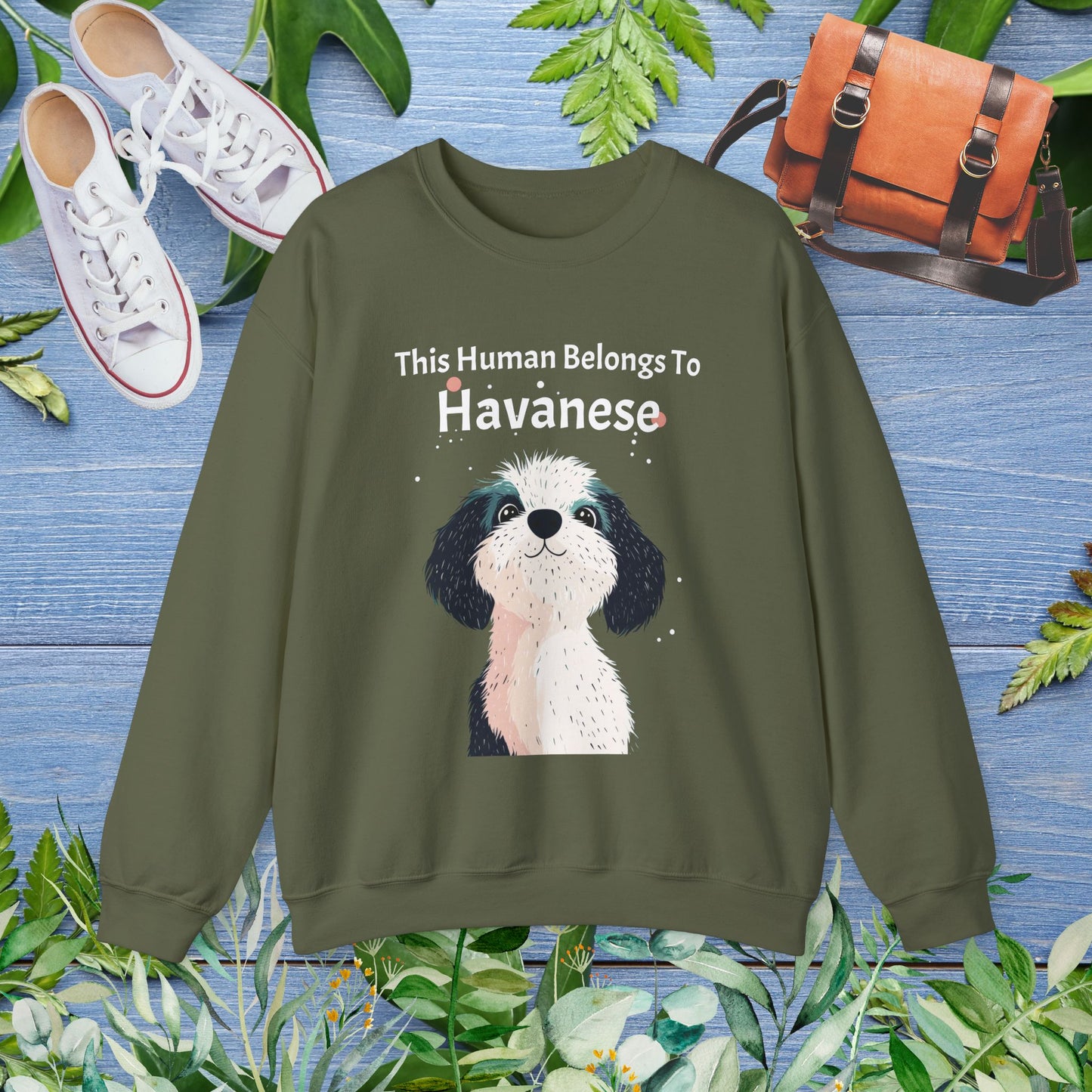 This Human Belongs To Havanese Unisex Sweatshirt - furevermama