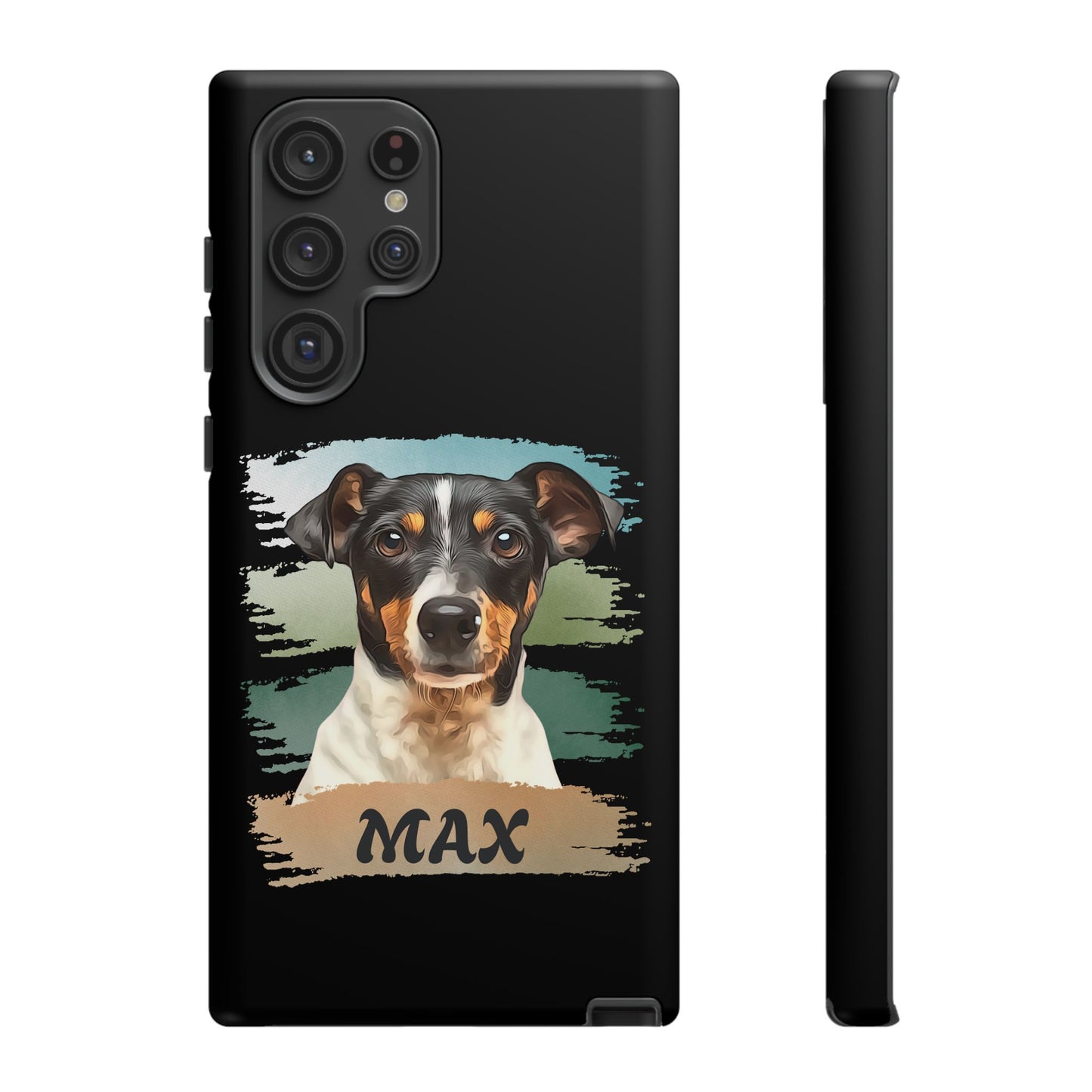 Custom Pet Portrait Phone Case, Green Brush Edition - furevermama