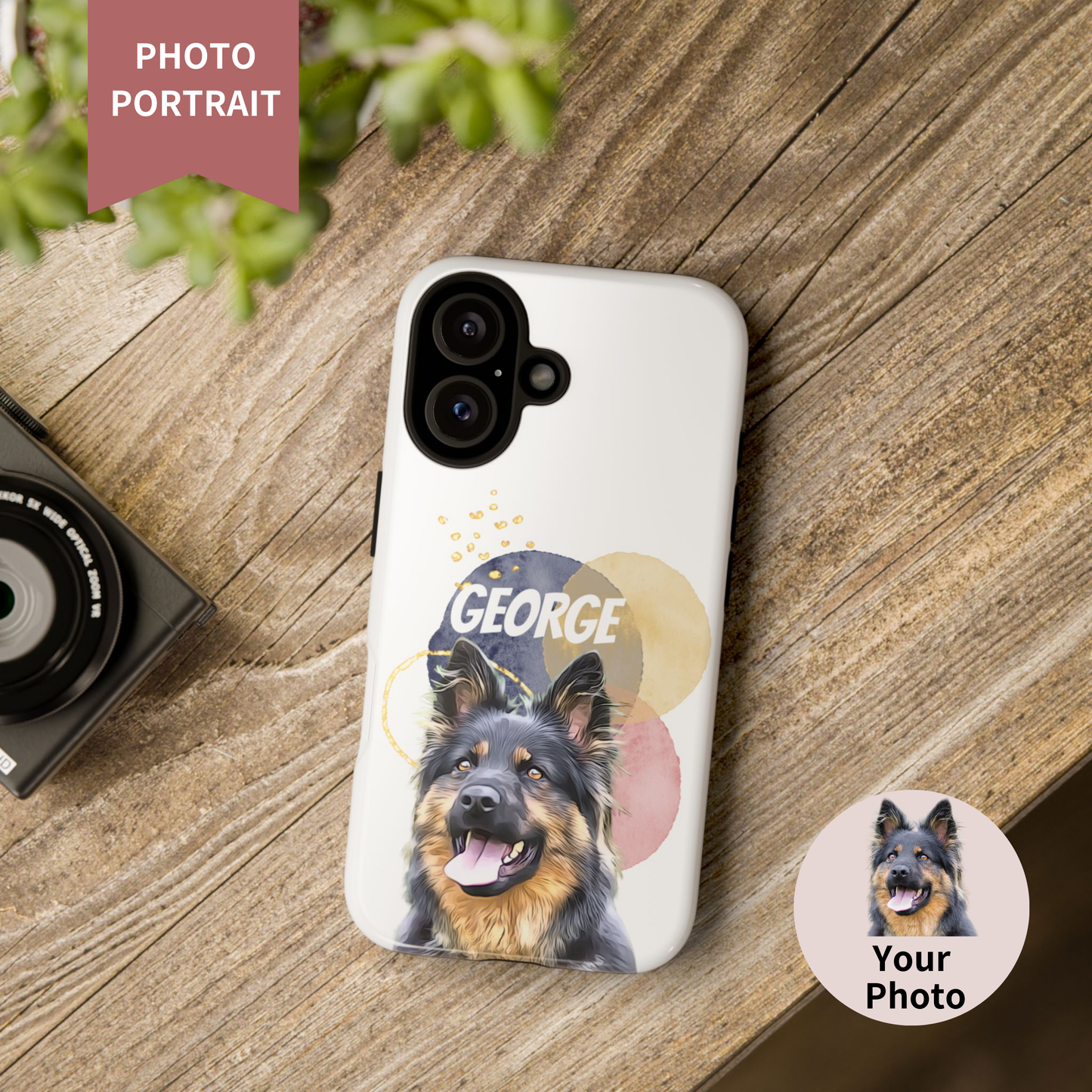 Custom Pet Portrait Phone Case, Watercolor Edition - furevermama