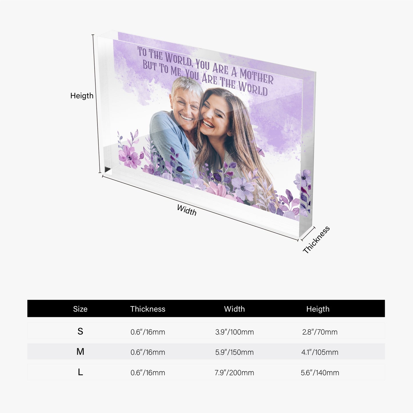 Custom Acrylic Photo Block - furevermama