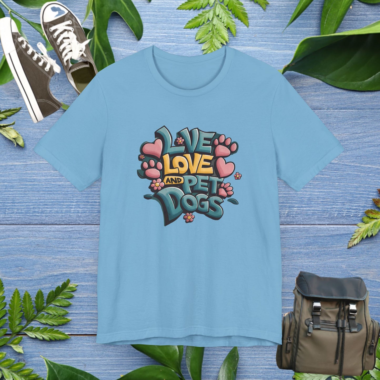 Live Love And Pet Dogs T-Shirt - furevermama