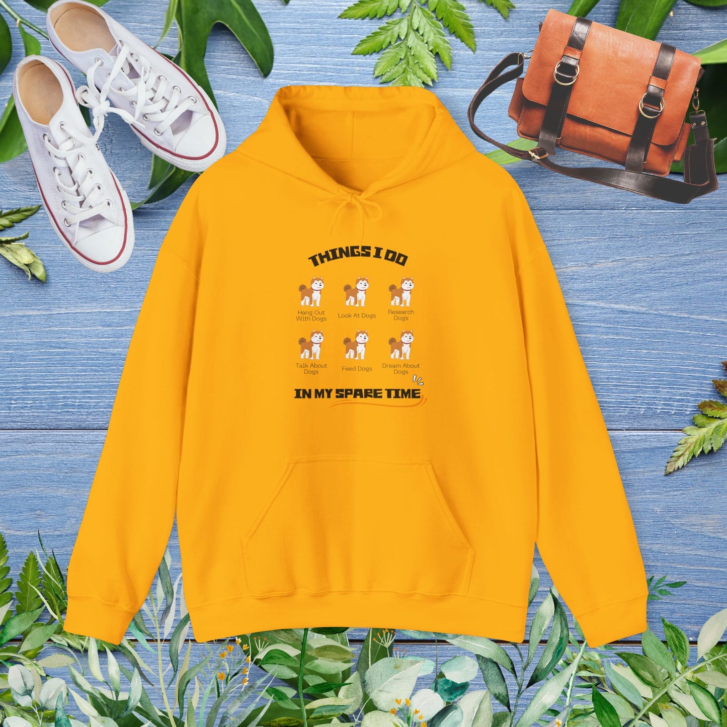 Things I Do In Spare Time Hooded Sweatshirt, Dog Lover Hoodies - furevermama