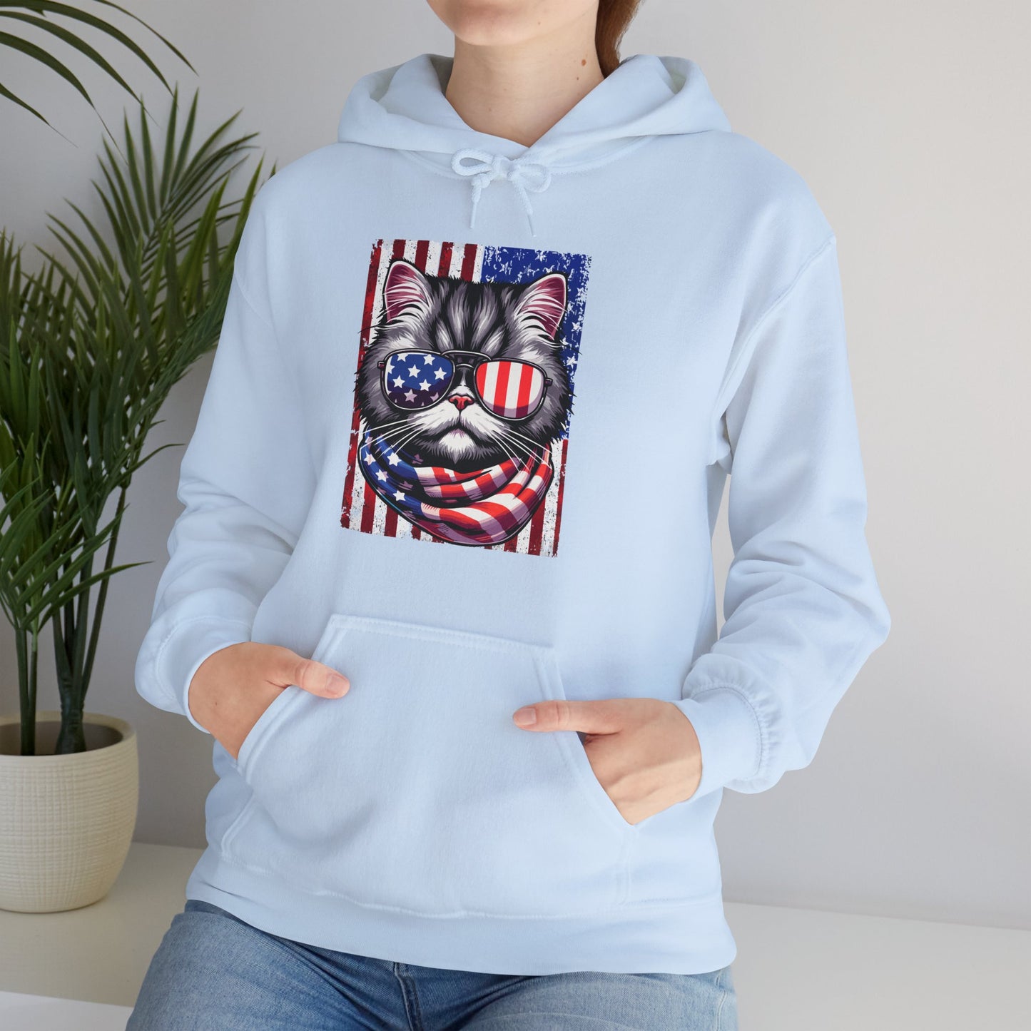 Patriotic Cat Hoodie - furevermama