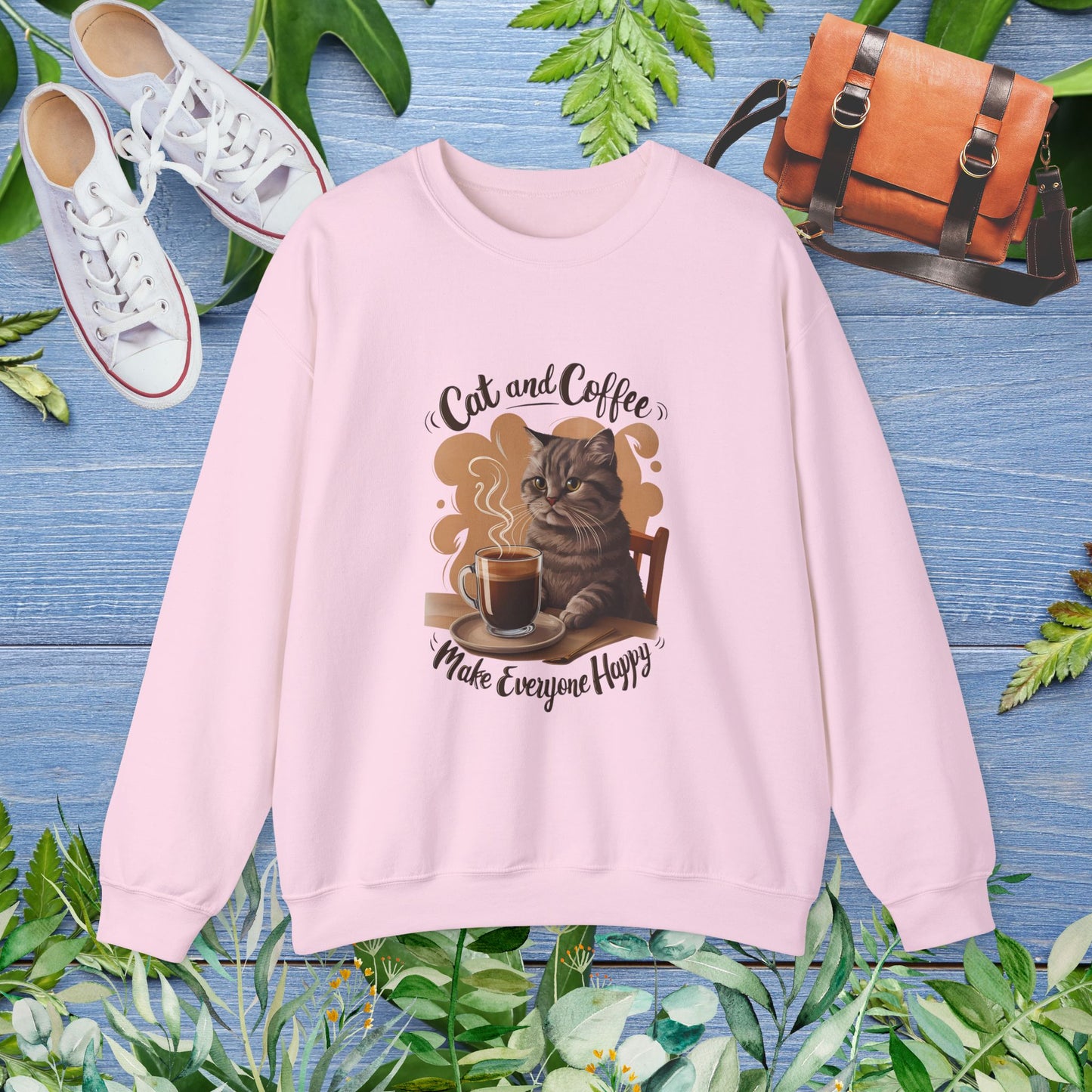 Cat and Coffee Sweatshirt - furevermama